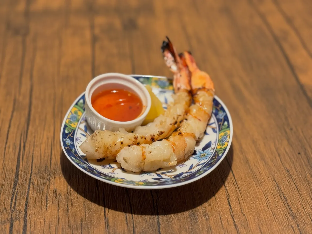 [海老の炭火焼き]